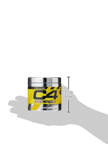 C4 Ripped Pre Workout Powder Ultra Frost | Creatine Free + Sugar Free Preworkout Energy Supplement for Men & Women | 150mg Caffeine + Beta Alanine + Weight Loss | 30 Servings