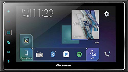 DJ Tech Pro USA Pioneer MVH-1400NEX Digital Multimedia Video Receiver Apple CarPlay with Blue Tooth, 6.2 inches