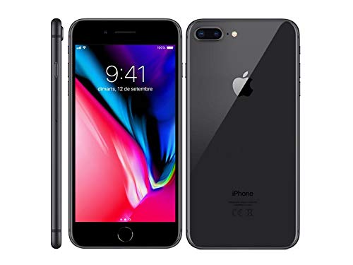 Apple iPhone 8 Plus, Fully Unlocked, 64 GB - Space Gray (Renewed)