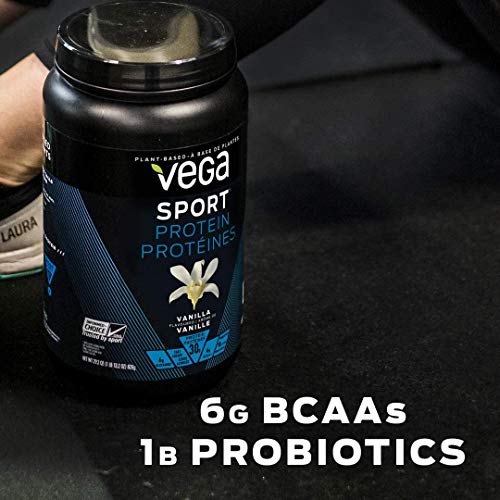 Vega Sport Protein Berry with Shaker Bottle - Plant Based Certified Vegan, Non Dairy, Gluten Free, Keto Friendly - 19 servings