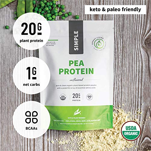 Sprout Living Simple Organic Protein Pea, 454g