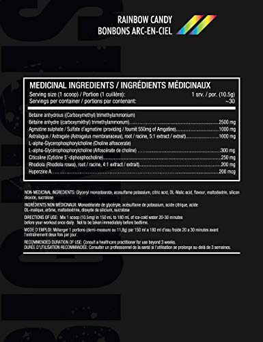 Redcon1 Big Noise Pump Formula (30 Servings) - Non-Stim, Increased Energy and Focus, Vasodilator, Intense Pumps (Rainbow Candy)