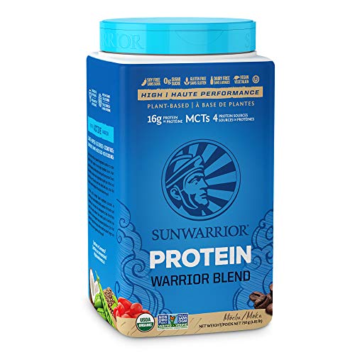 Sunwarrior - Warrior Blend, Raw, Plant-Based Protein, Mocha, 750 g